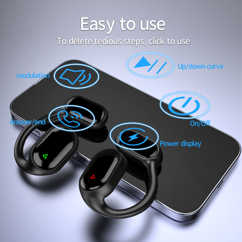 Noise Cancelling Handsfree Headsets XG33 Bloototh HiFi Stereo Waterproof Headphones Wireless Gaming Bone Conduction Earphones