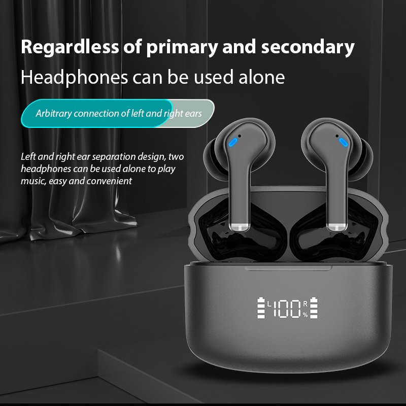 M48 TWS Mini Wireless Sport Headphone BT5.0 HD Stereo Touch Control Digital Display Headset Waterproof Earphone