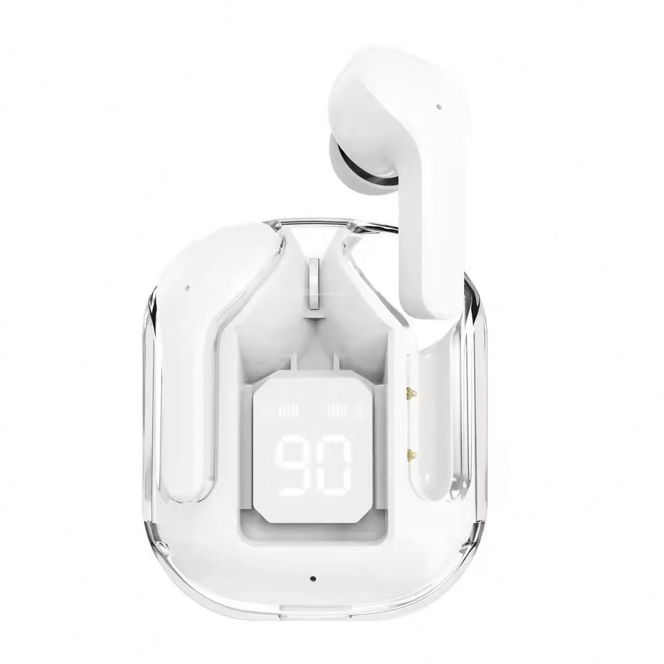 Transparent crystal case wireless tws t6 air31 air 31 t8 in ear gaming noise cancelling earbuds earphone headphones transparent