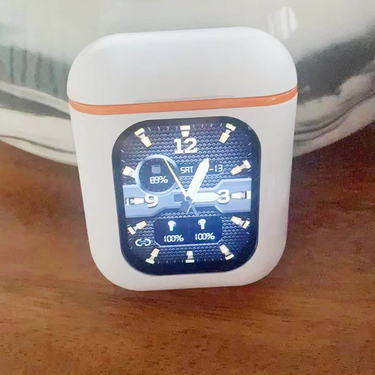 Smart Screen JB L Active Noise Canceling TWS earphone e-book reader Smartwatch Touch Screen K2 Wireless Earbuds Headset