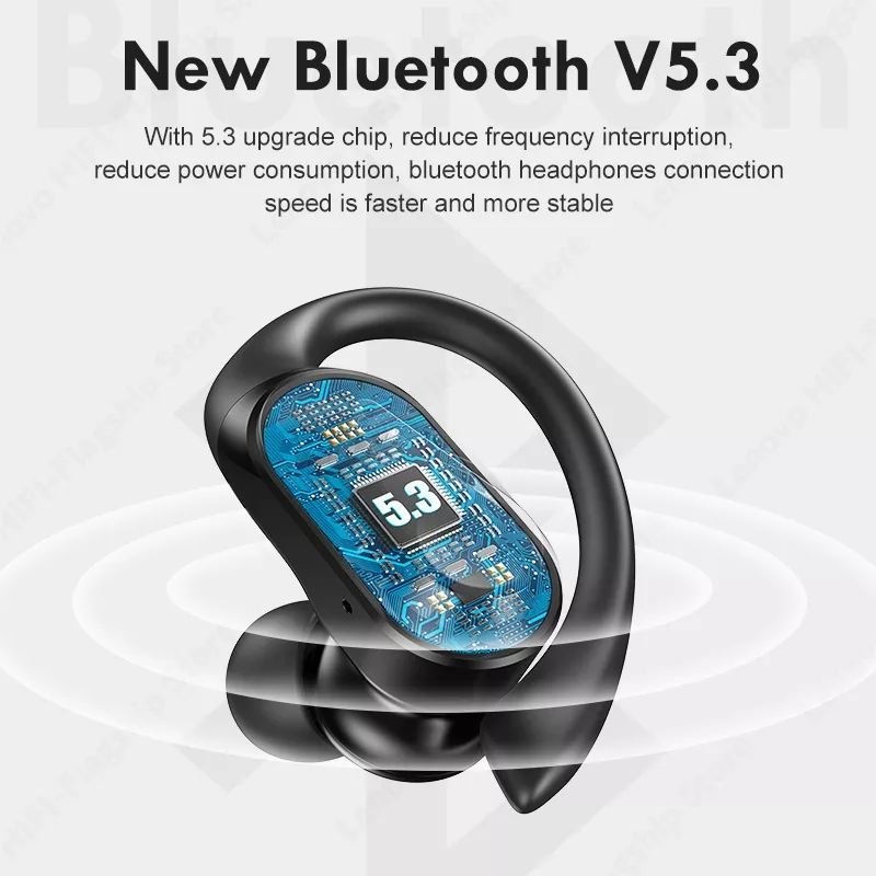 Hot Selling LP75 Tws Headphones BT5.3 Sports Stereo Surround Hifi Sound Quality Earbuds Wireless Charging Box