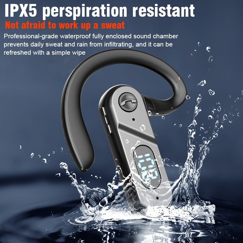2023 V28 waterproof swimming training headphone sweatproof bass gaming noise cancelling bone conduction hanging earphones