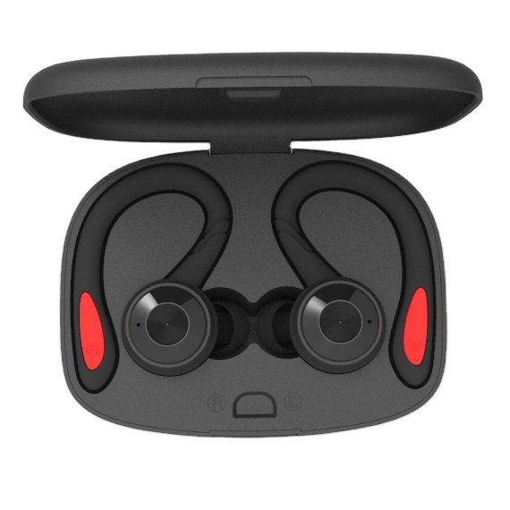 Free Sample True Wireless Stereo Mini In-ear Earphone on Ear Hook Hanging TWS Earbuds