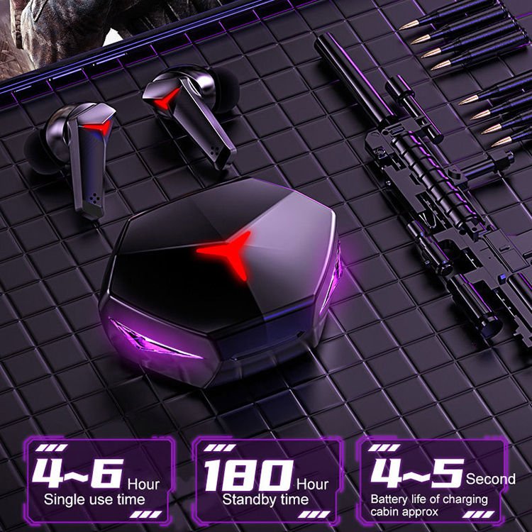 Low Latency Gaming Earphone Auricular TWS T33 Wireless Game Earbuds