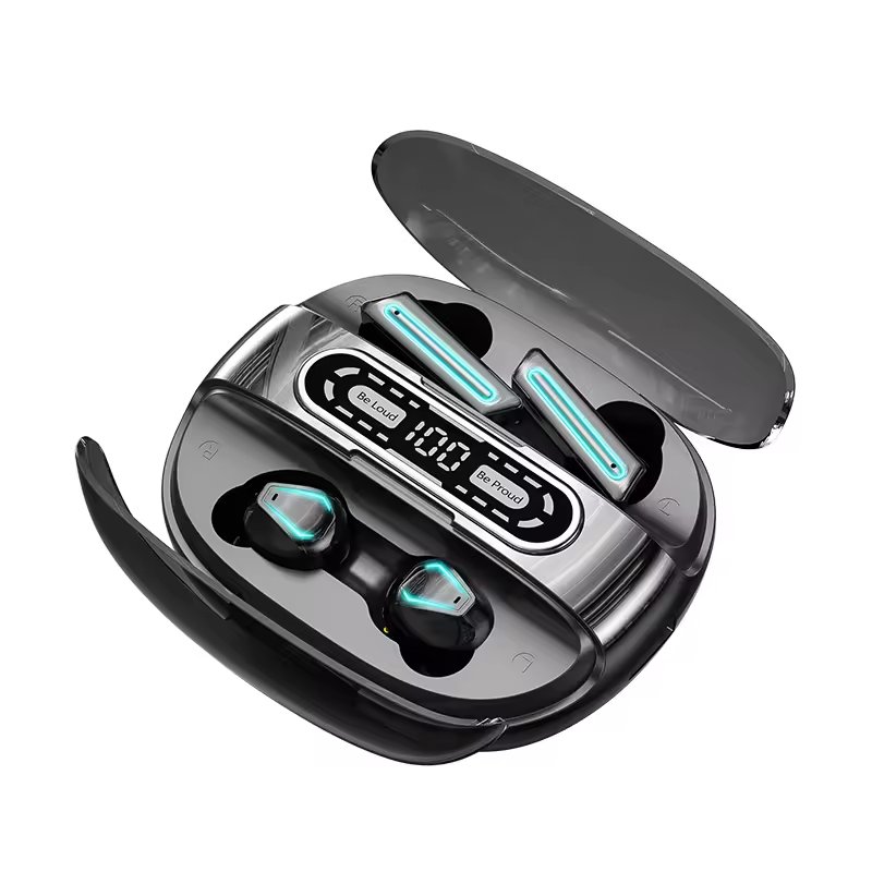 New M56 Couple Earphones Digital Display Wireless Gaming Headsets Music Hifi Earbuds In-ear Headphones
