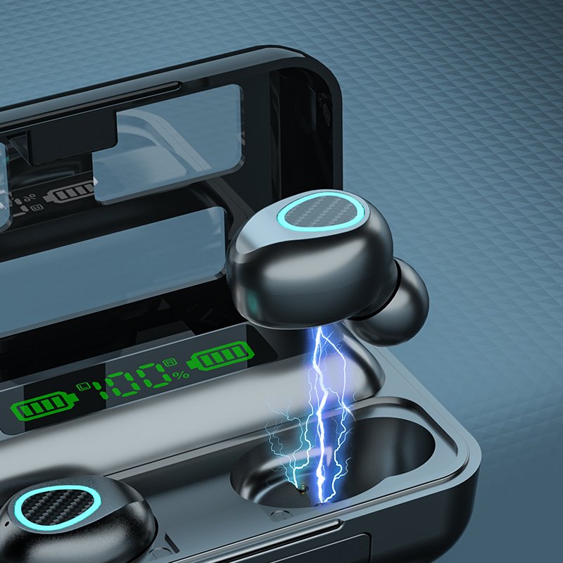 Drop Shipping R15 TWS Wireless Earphone 5.1 Sport Gaming Earbuds Headset LED Display Headphone F9 5C Noise cancelling Earphones
