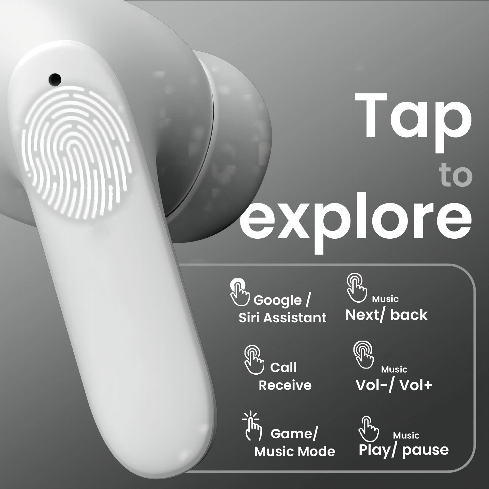 Hot Selling TWS True Wireless Dual Ear ENC Noise Reduction Good In Ear Sound Quality Earphones