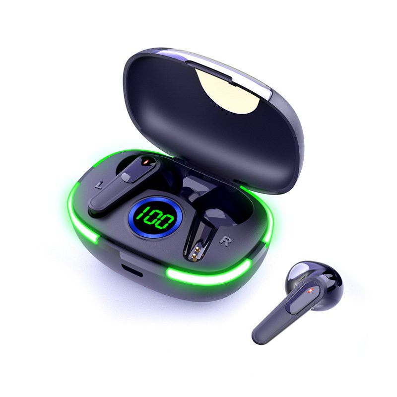 Direct selling TWS binaural call headphone Digital battery display Touch function Low power breathing light headphone