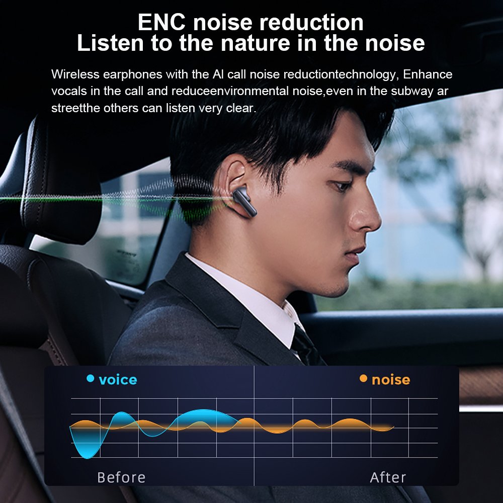 XY-17 OEM TWS Earbuds Wireless Headphones ENC Noise Cancelling Earphones Low Latency Bluetooth V5.3 Sports Earbuds