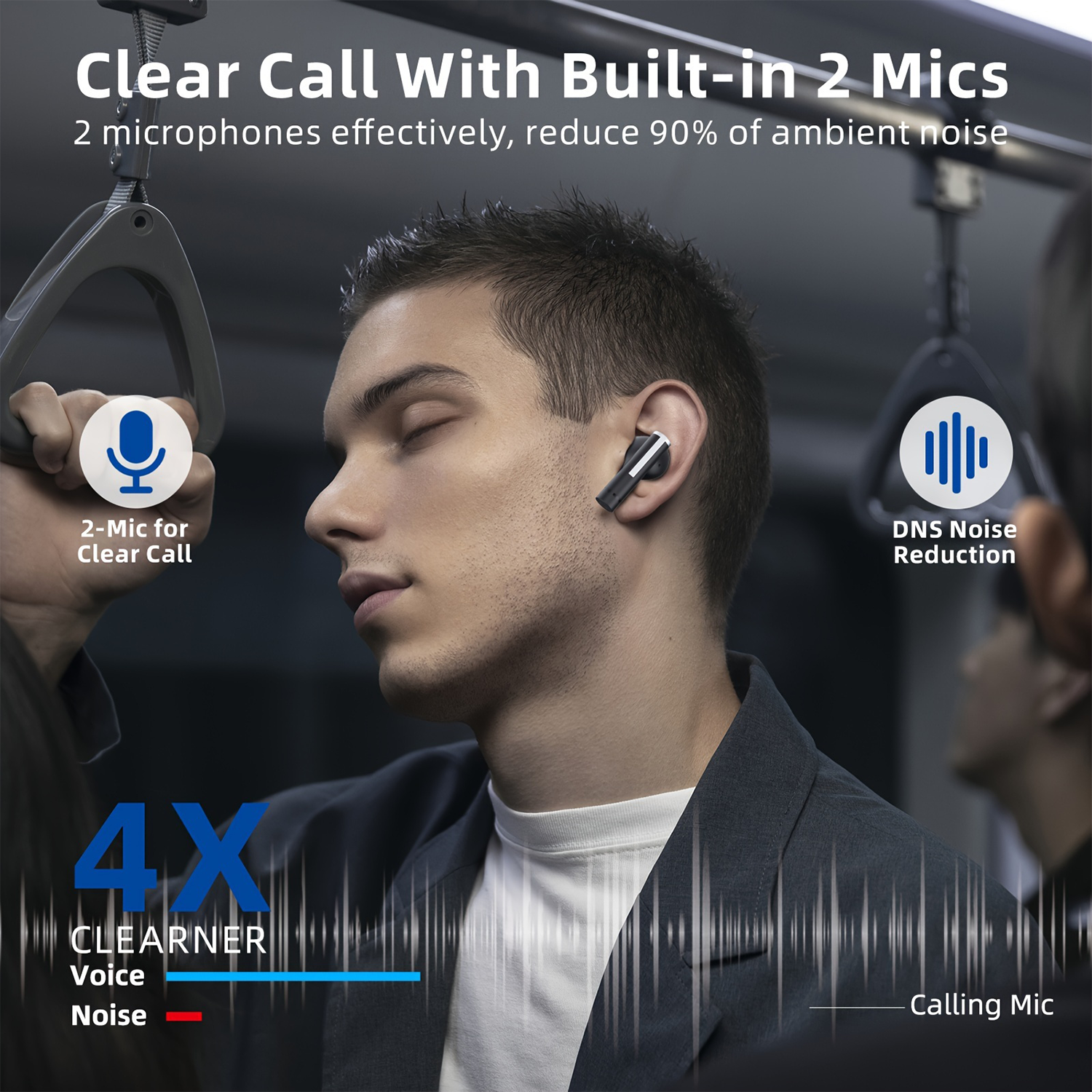 2024 New TWS Wireless Headphones Stereo Bass Sound Sports Gaming Earphone BT Earbuds Wireless Ear buds Earphones with Mic
