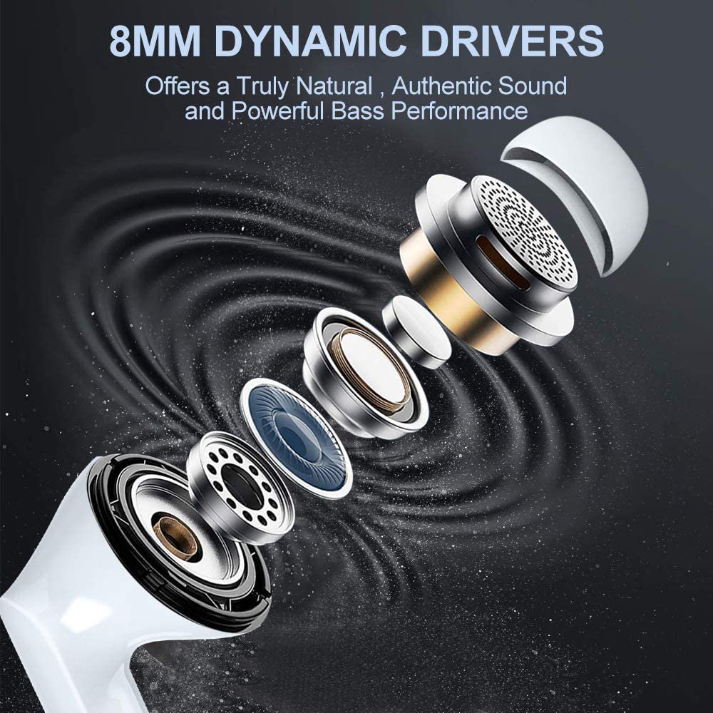 New arrival Custom logo USA European Union Appearance Patent type c earphone wireless headphones mini bluetooths earbuds