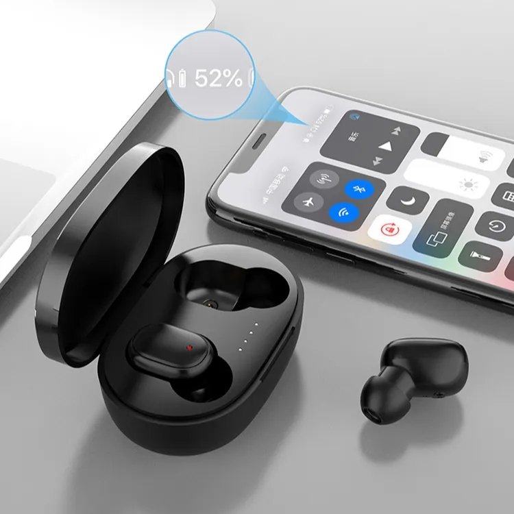 Cheapest high quality A6S tws earbuds wireless earphone noise cancelling mic headphones waterproof mini sports earbuds