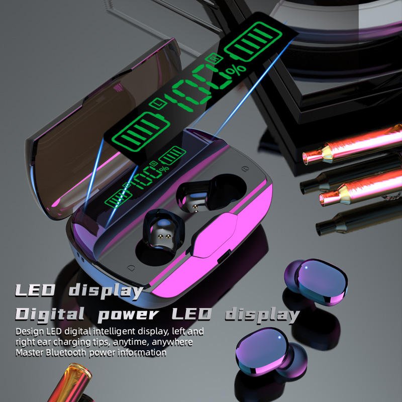 E30 TWS fone BT Earphones True Wireless Headphones Mini Smart Headset with Mic Digital Display Automatic Pairing