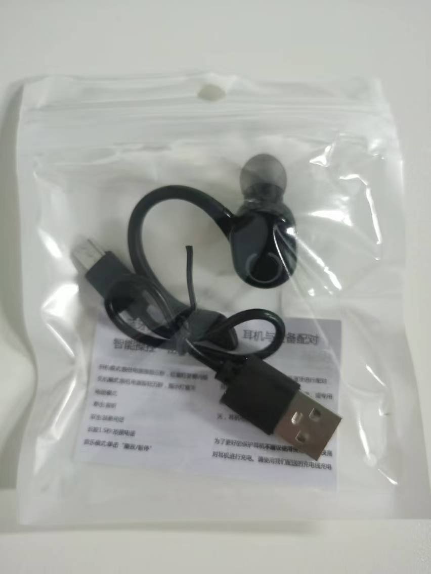 Earhook Wireless BT 5.2 Ear Hook Headset Low Delay Noise Reduction Single Ear Sports Business Wireless Waterproof Earbuds
