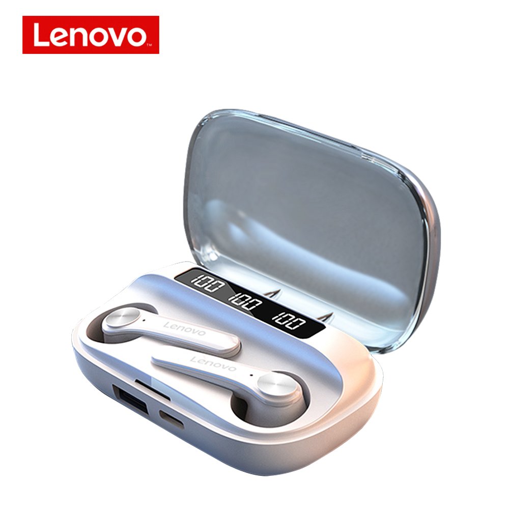 Original Lenovo QT81 TWS Earphones BT5.0 Earbuds Wireless Charging Box 9D Stereo Waterproof Headsets With Noise Cancelling