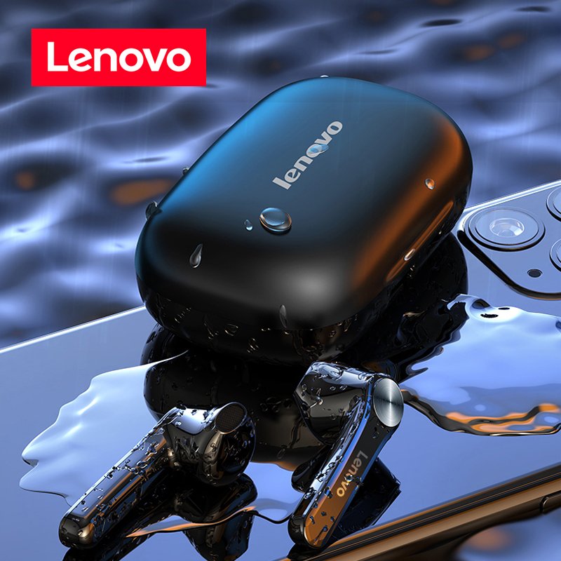 Original Lenovo QT81 TWS Earphones BT5.0 Earbuds Wireless Charging Box 9D Stereo Waterproof Headsets With Noise Cancelling