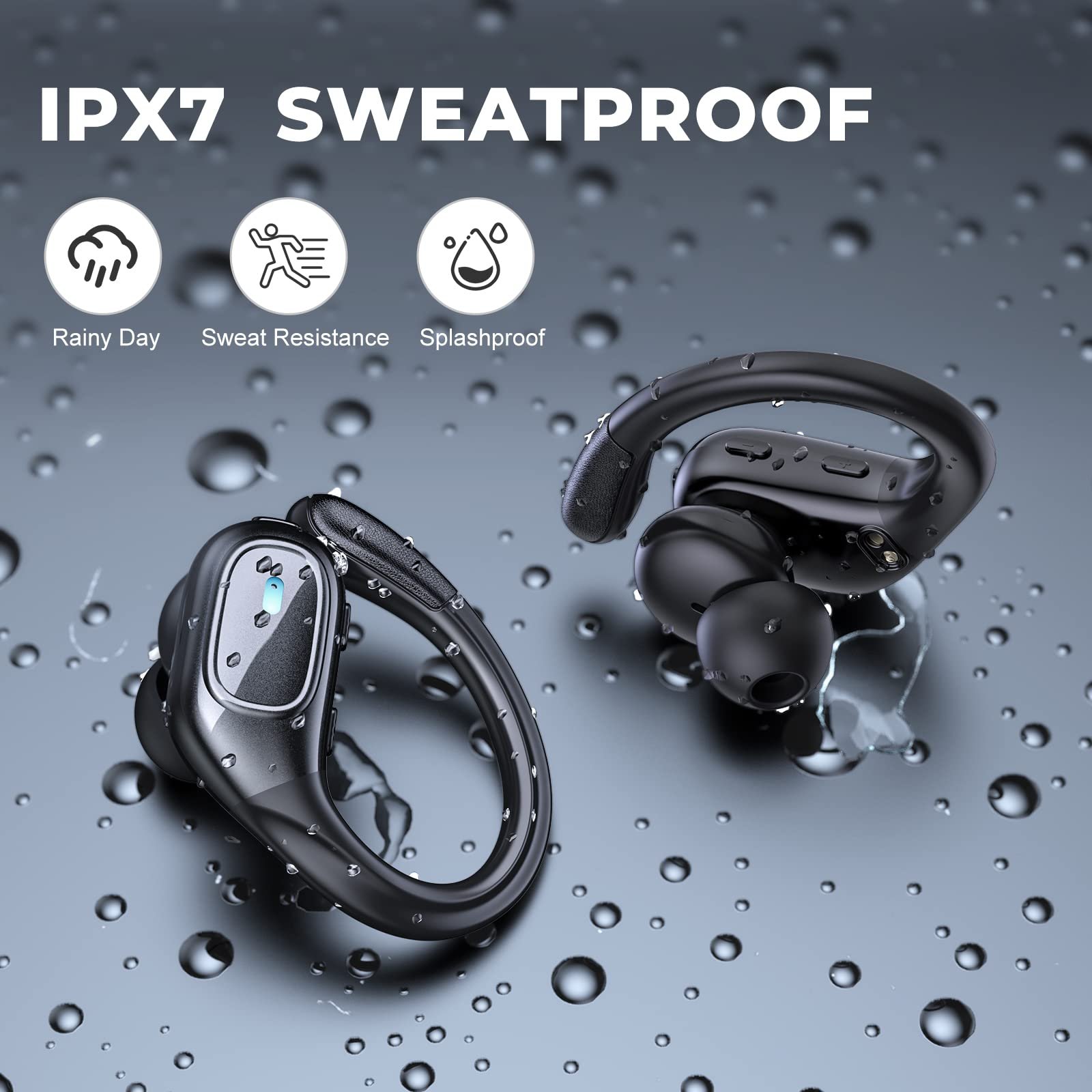 Best Quality Sports Waterproof Type C Wireless Music Hifi Noise Cancelling Tws Earphones Headphones Earphone For Iphone Android