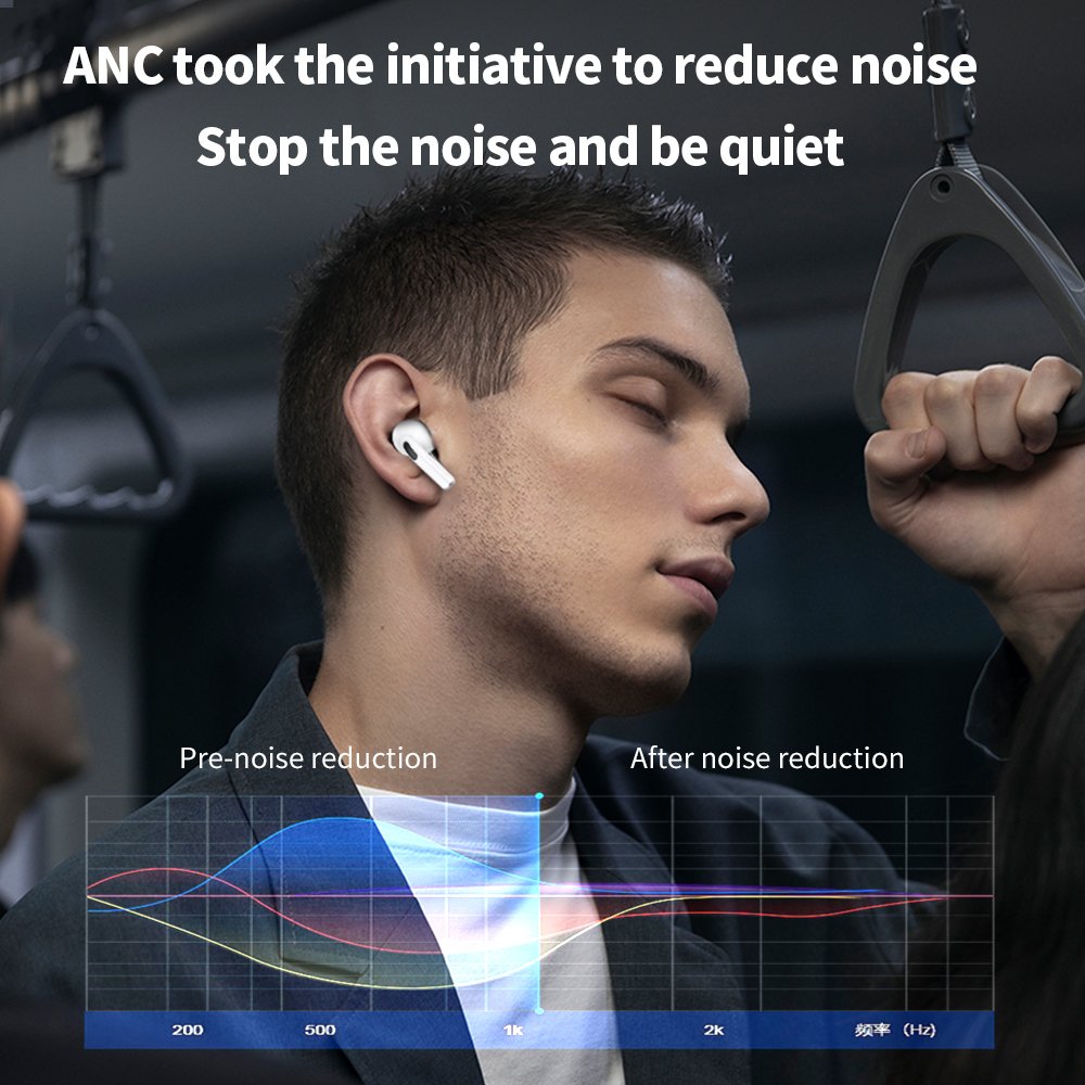 Factory Direct A9Pro ANC+ENC Headset Long Battery Life ANC Noise Reduction with Touch Screen Music Headphones