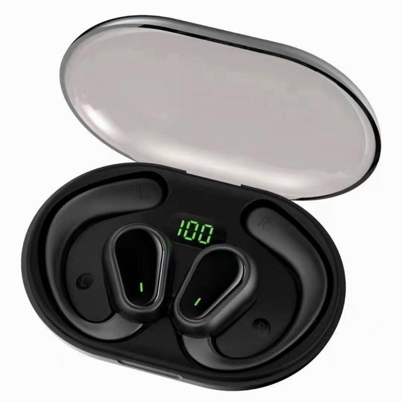2024 Gaming Noise Cancelling D88 Wireless Tws Waterproof Sport Ear Hook Earbuds Smart Touch On-ear Earphones