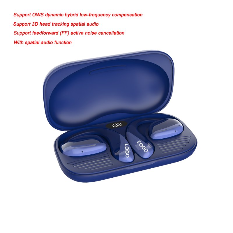 OWS Waterproof TWS Earbuds ENC ANC Active Noise Cancelling Bluetooth V5.4 Headphones Noise Reduction Sports & Gaming earphones