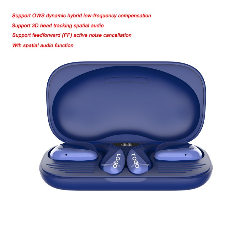 OWS Waterproof TWS Earbuds ENC ANC Active Noise Cancelling Bluetooth V5.4 Headphones Noise Reduction Sports & Gaming earphones