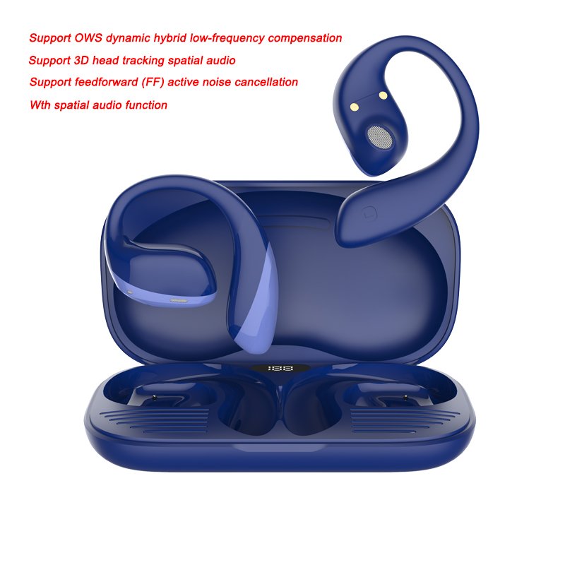 OWS Waterproof TWS Earbuds ENC ANC Active Noise Cancelling Bluetooth V5.4 Headphones Noise Reduction Sports & Gaming earphones