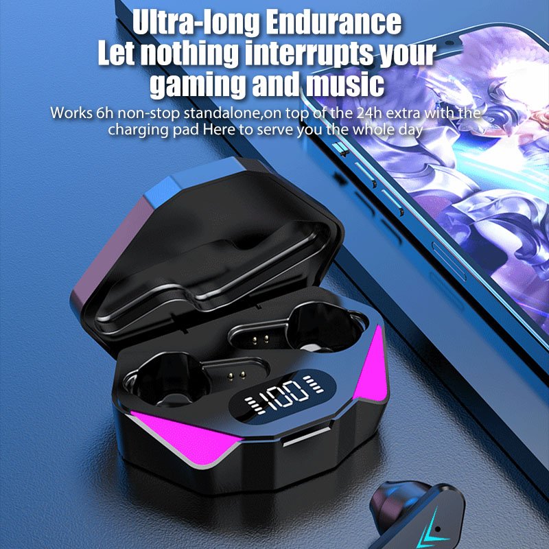 Trending 2024 New Electronics Hifi Stereo Headphones ENC Wireless Earbuds Game Esports Low Latency TWS Gaming In-ear Earphones