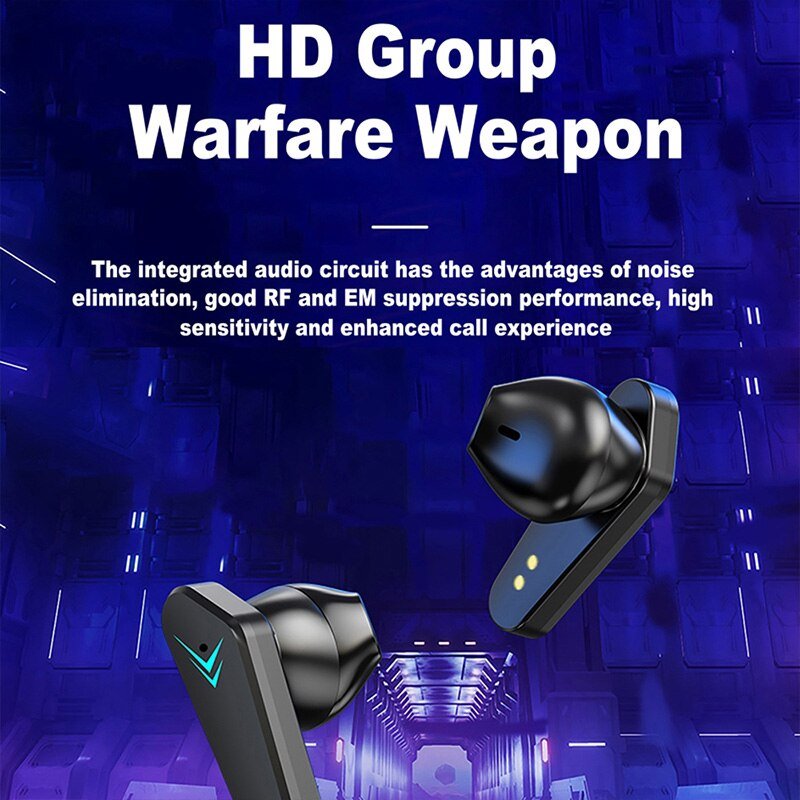Trending 2024 New Electronics Hifi Stereo Headphones ENC Wireless Earbuds Game Esports Low Latency TWS Gaming In-ear Earphones
