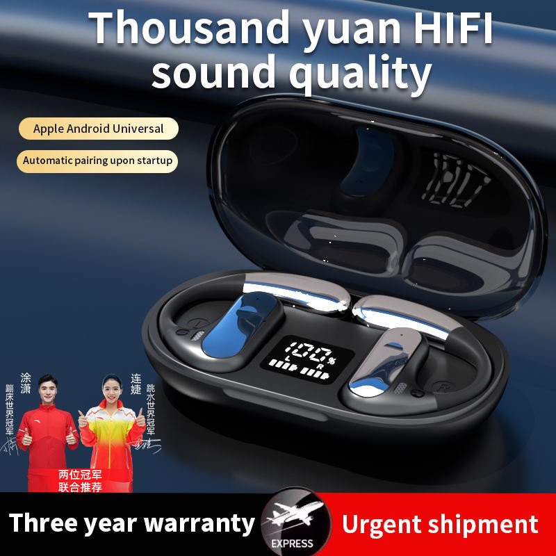 2024 New Open-ear Wireless Headphones Comfortable Non-in-ear Design Long Lasting Battery Sports Headset Pain-free Wear Q28 Ows