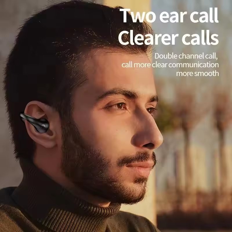 Trend BT V5.3 LED Battery X22 Clip Earring Q80 Wireless In-Ear Gaming Headset Noise Cancelling TWS Earphones Headphones JL Bone
