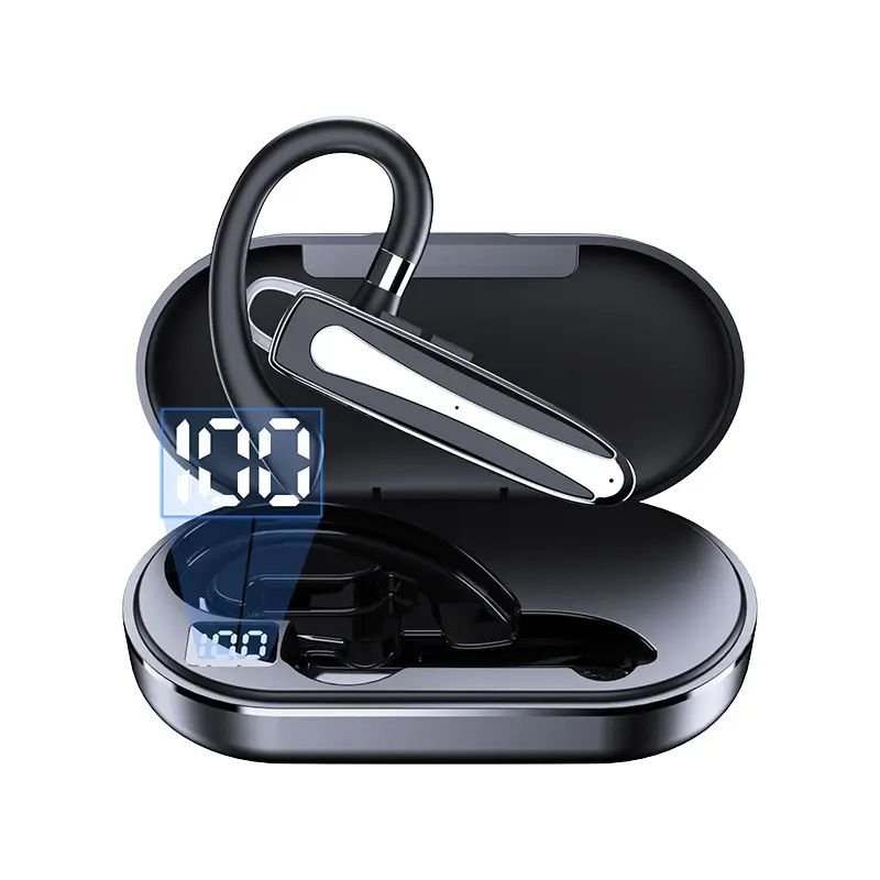 Tws Bt V5.1 Earphones Active Noise Cancelling With Led Display Portable Wireless Touch Control Earbuds M19 Earphone