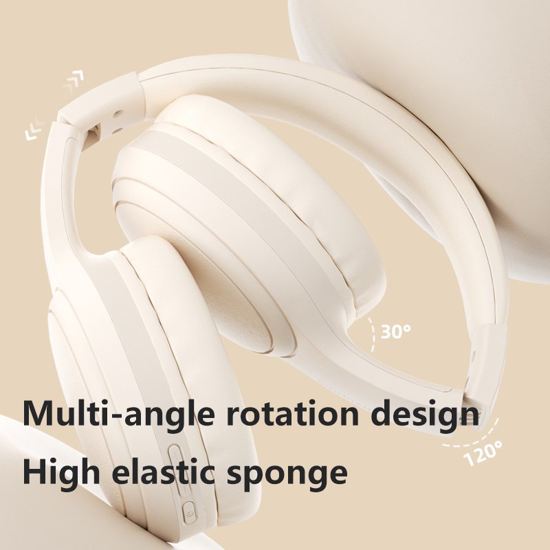 Foldable Wired/Wireless Headsets Dual Mic HIFI Sound Headphones 40mm Big Horn Earphones with Stretchable Functions
