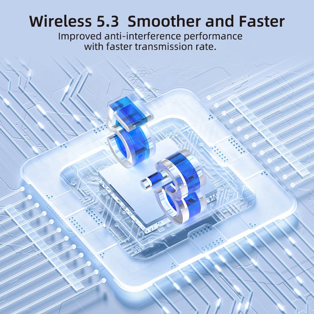 Top Seller Custom Logo Gaming Enc Mini Wireless Bluetooth 5.3 Earphone Anc Tws Active Noise Cancelling Earbuds