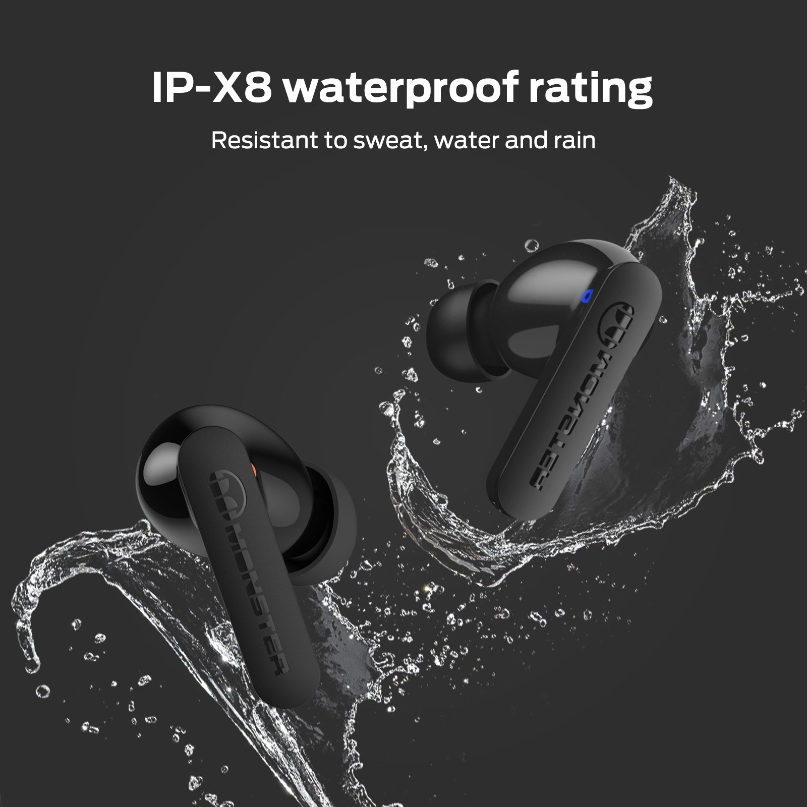 Monster N-Lite clear Talk Wireless Earbuds Bluetooth TWS Earphones Headphones Handsfree Stereo ENC Noise Cancelling Headset