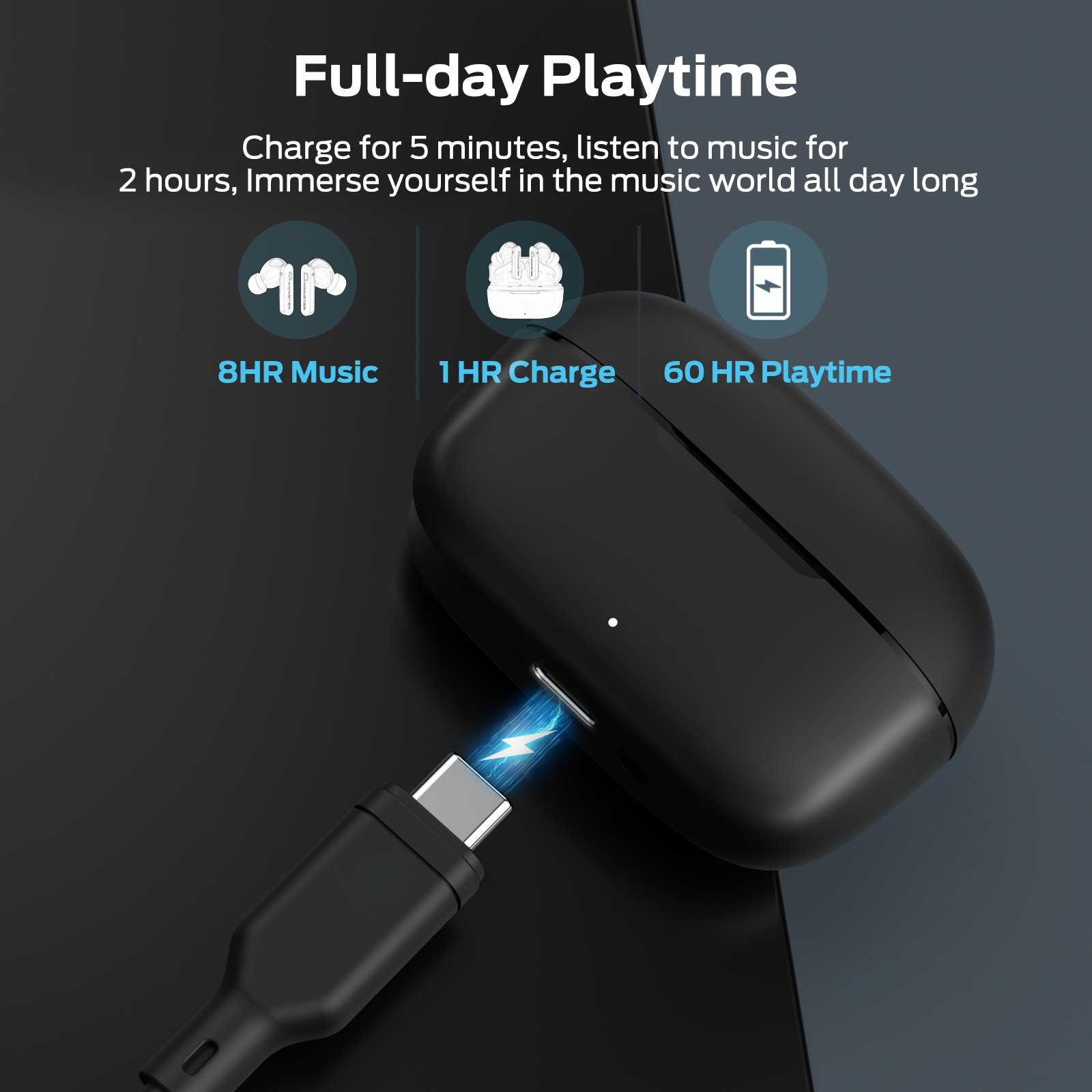 Monster N-Lite clear Talk Wireless Earbuds Bluetooth TWS Earphones Headphones Handsfree Stereo ENC Noise Cancelling Headset