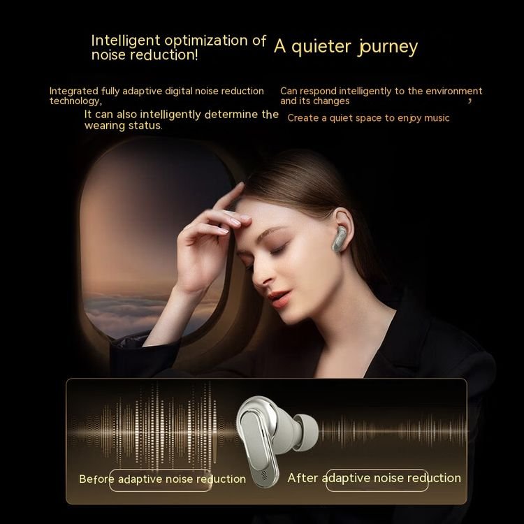 v8 China Factory Special In-Ear Headphones A9 PRO Smart LCD Touch Screen Wireless noise cancelling Earbuds