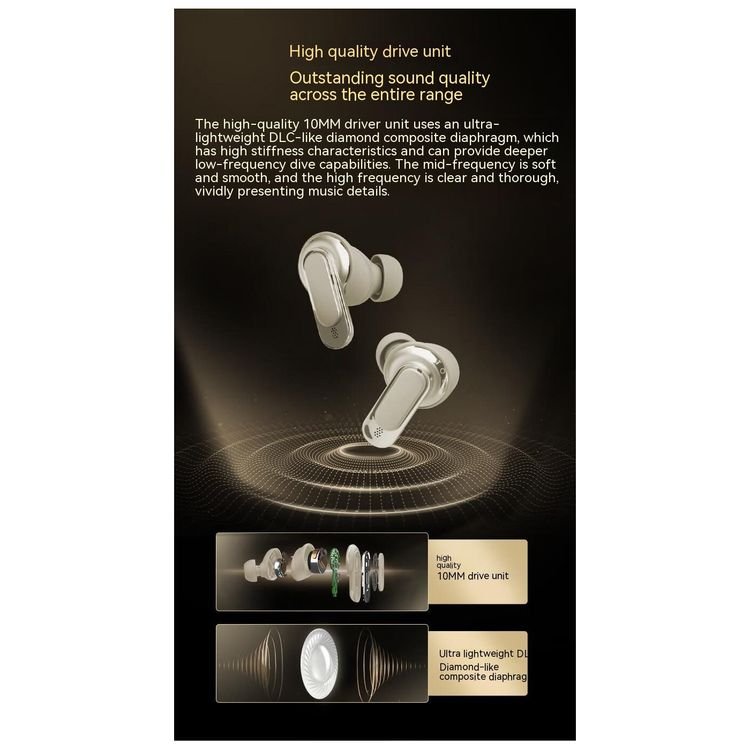 v8 China Factory Special In-Ear Headphones A9 PRO Smart LCD Touch Screen Wireless noise cancelling Earbuds
