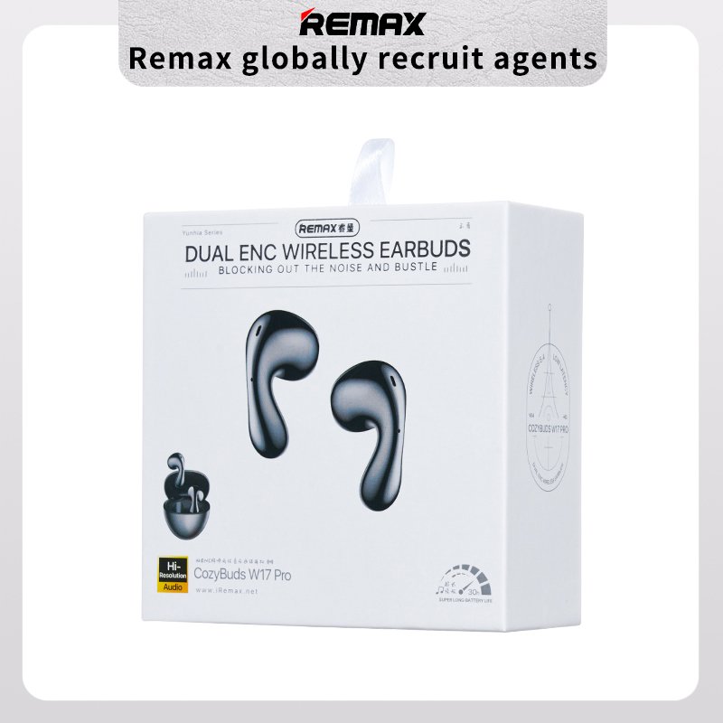 Remax Cozybuds W17 Pro 5.4 Bluetooth Dual Enc Wireless Earbuds Earphone For Music & Call
