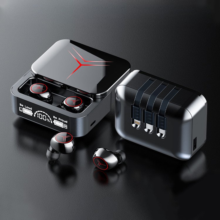 M88 pro M10 TWS earbuds with power bank noise cancelling wireless headphone long battery life deep bass digital display earphone