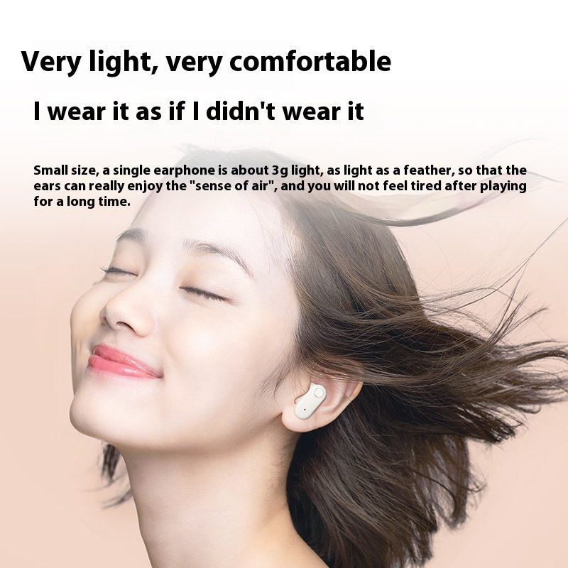 Sansui W97 TWS mini 3 grams Compact lightweight Semi in ear ENC HD handfree noise cancelling headset Wireless Bluetooth earphone