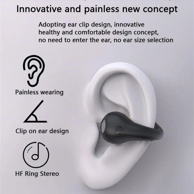 Trending 2024 New Bone Conduction Headset TWS Earbuds for Apple Reloj Sport Gaming In-ear Headphones Business Wireless Earphones