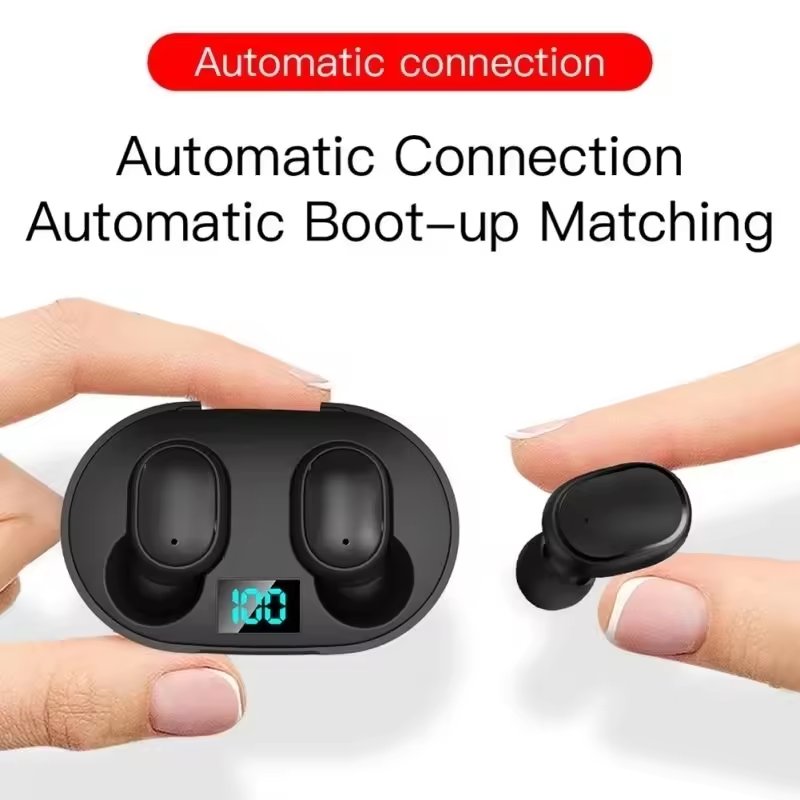 ENC ANC E6S TWS True Wireless 5.3 Bluetooths Stereo Earphone Noise Cancelling LED Display Headphone Wireless Earbuds