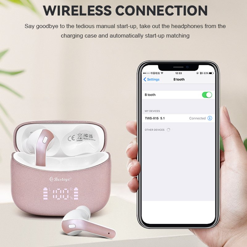 Top Seller Gaming TWS Earbuds Waterproof and Noise Cancelling Wireless In-Ear Headphones Audifonos Earphones