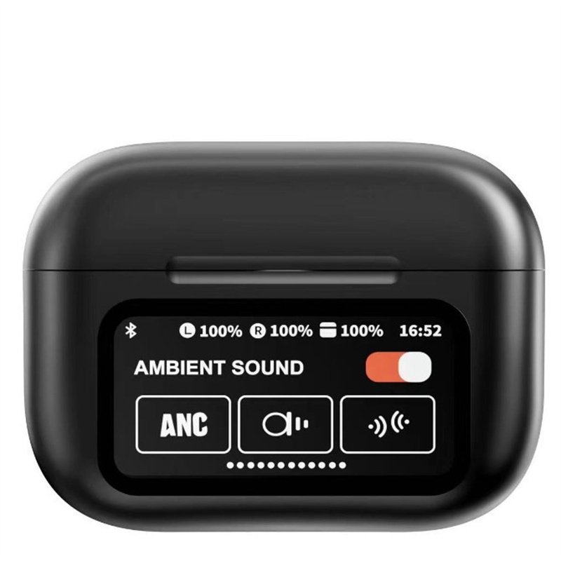 A9 Pro Earbuds Touch Screen TWS Earbuds ANC Noise Cancellation Wireless Earphones