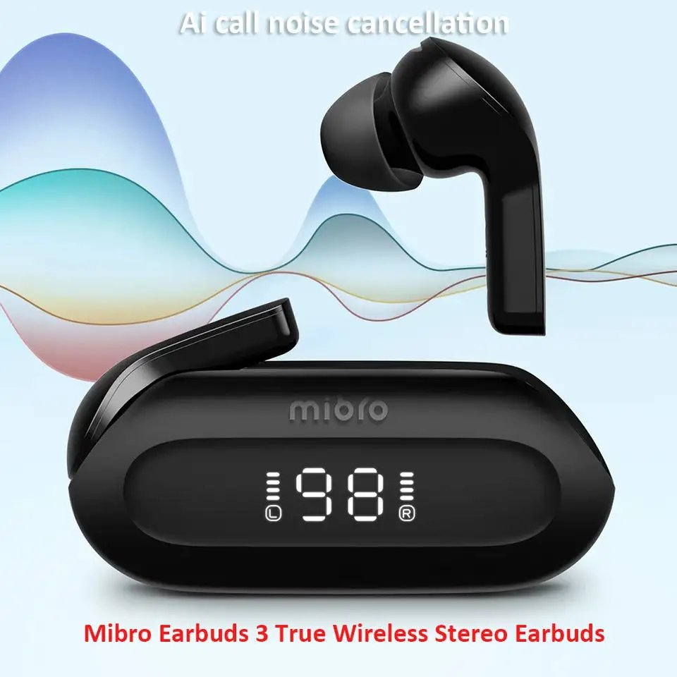 Mibro Earbuds 3 TWS True wireless Bluetooth headset ENC Noise Cancelling HD calling BT5.3 Low latency gaming in-ear earphones