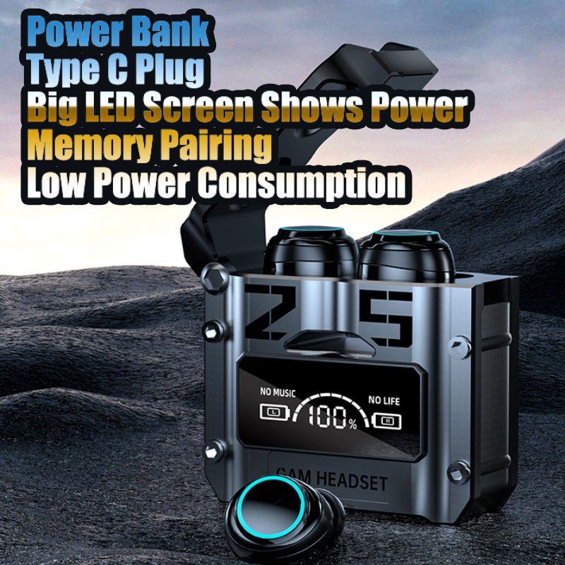 M25 TWS Wireless Headphones Earphones Bluetooths Touch Control Noise Reduction Stereo Waterproof Earbuds Headsets