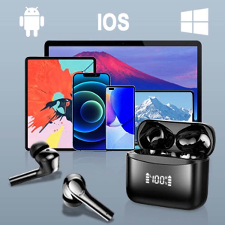 2024 J5PRO BT 5.3 handsfree wireless earbuds LED Display in ear tws wireless hifi Stereo headphone earbuds earphones