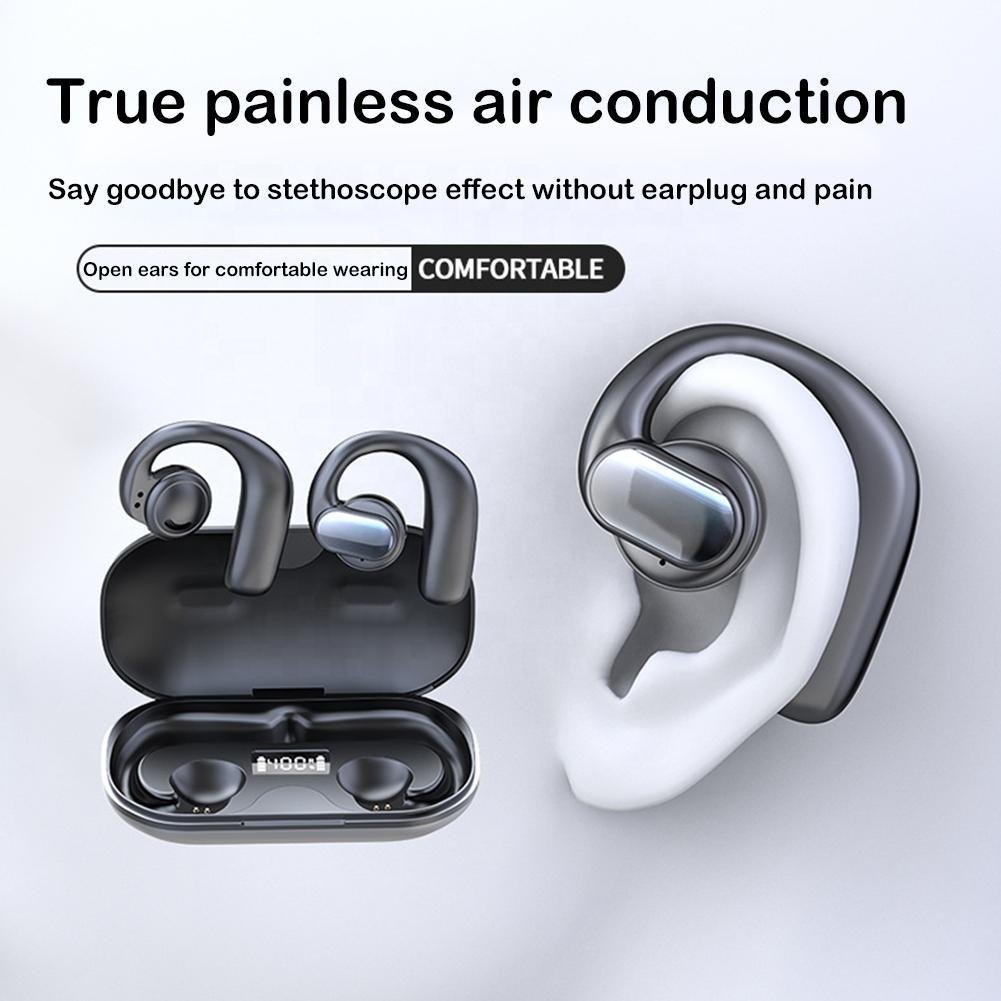 ANC S901 Ear Headphones ENC BT 5.3 Earbuds with Waterproof Wireless Earbuds Mic Sport Reduction Earbuds EarHook Head