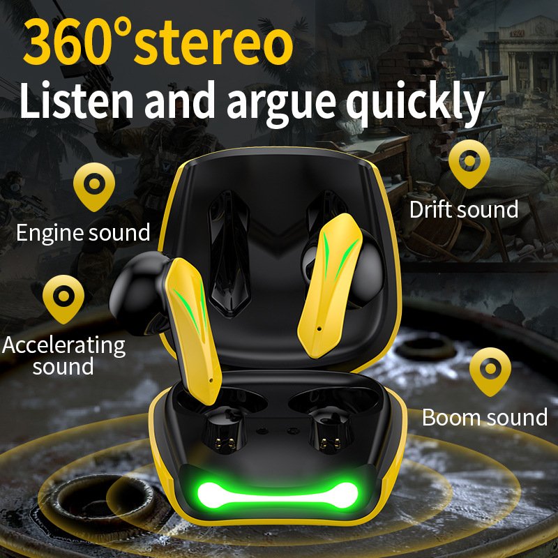 Trending Electronics Gamer Headset TWS Earbuds Bumblebee Esports Wireless Earphones 2.4G Low Latency Gaming In-ear Headphones