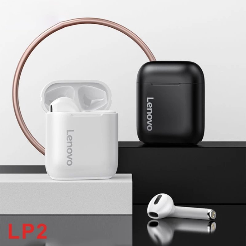 Lenovo thinkplus LP2 Tws Earphone Wireless Headphones Bt 5.0 Earbuds Gaming Earphone
